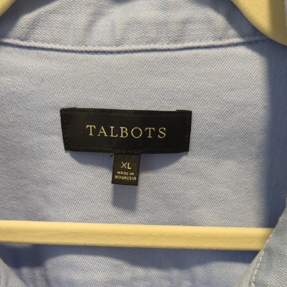 Talbots Soft Blue Button-Up Jacket - image 3